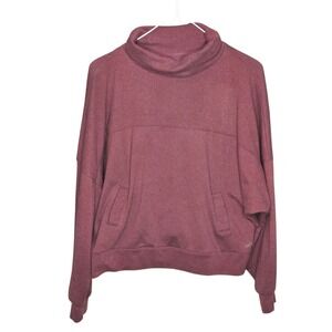 Sweater Funnel Neck Pullover with Pockets Casual Comfy